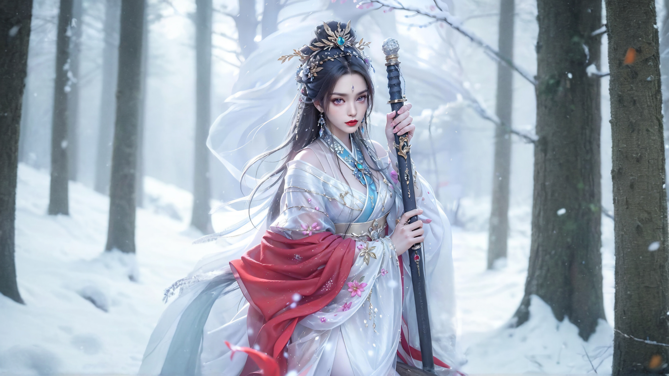 国漫壁纸|《诛仙》:陆雪琪4k无水印高清手机,电脑壁纸分享#国漫女神壁