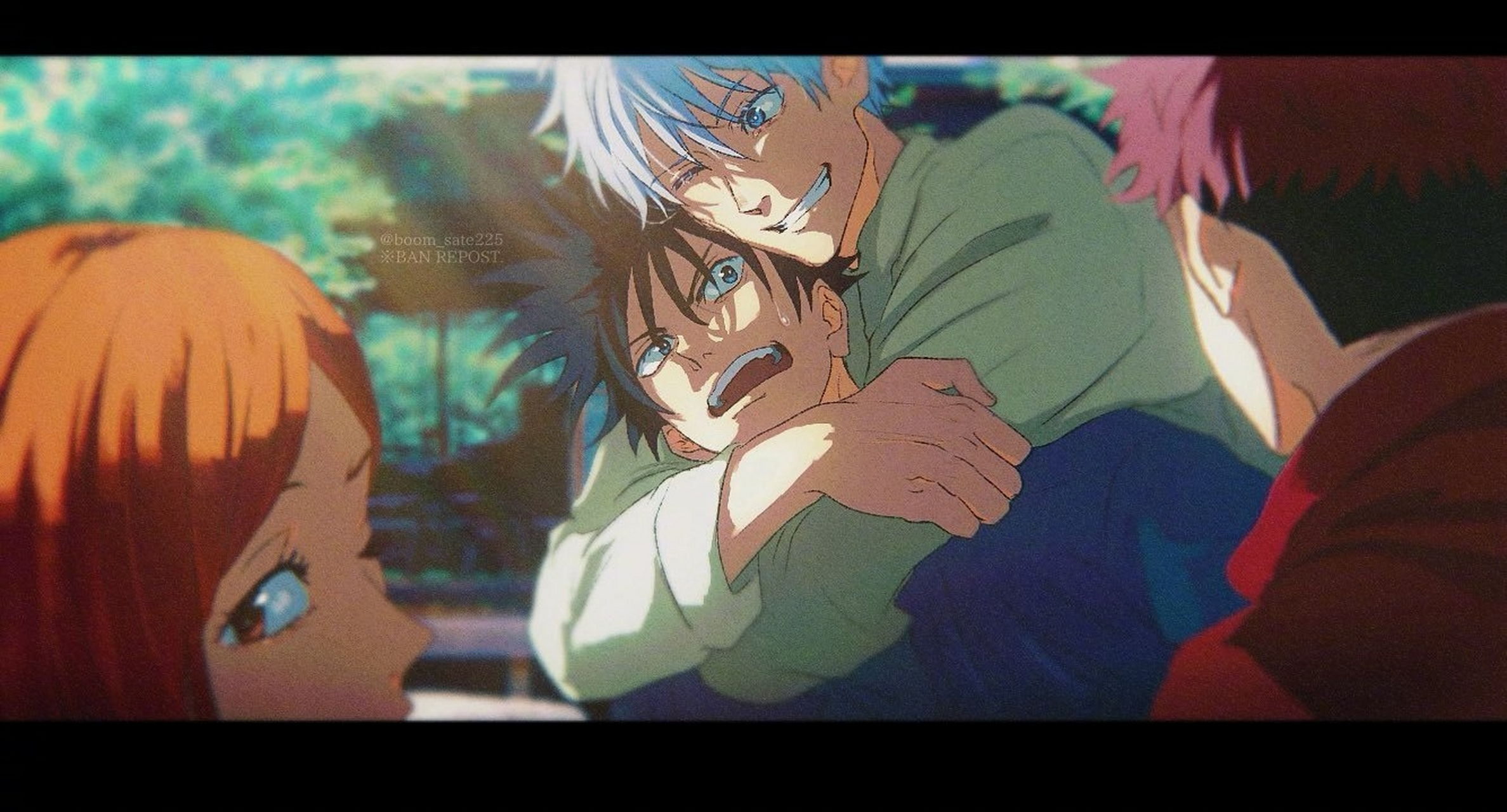 分享一组动漫《咒术回战》同人插画作品,展现了剧中人物与其他动画