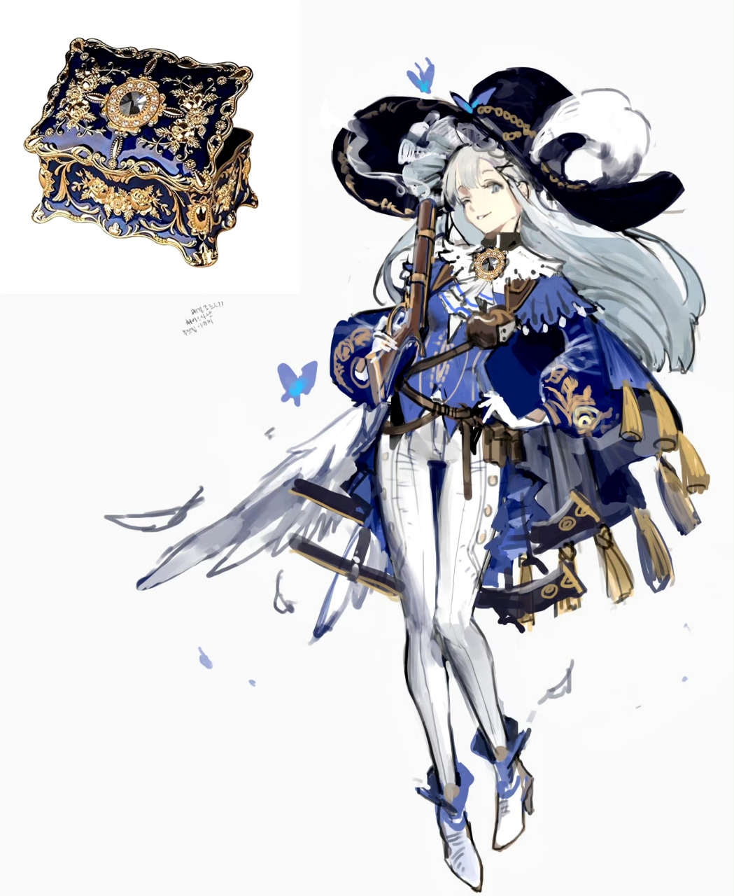 画师sjoop动漫人物设计欣赏,用绚丽的色彩赋予了珠宝首饰拟人的形象
