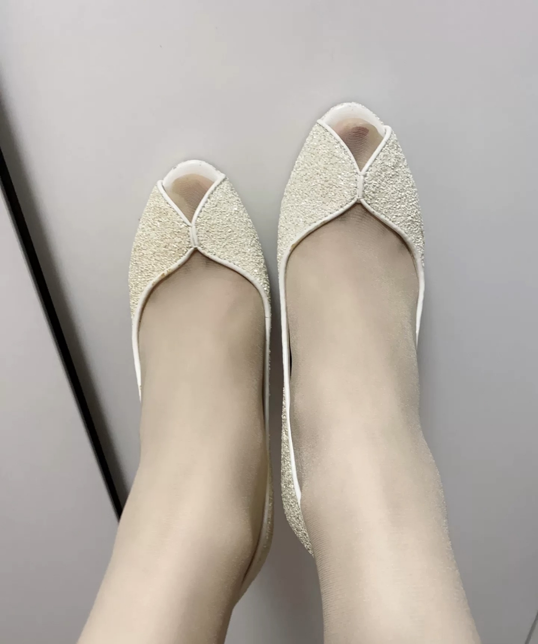 39码脚之肉丝鱼嘴鞋#美腿丝袜高跟鞋# #日常穿搭