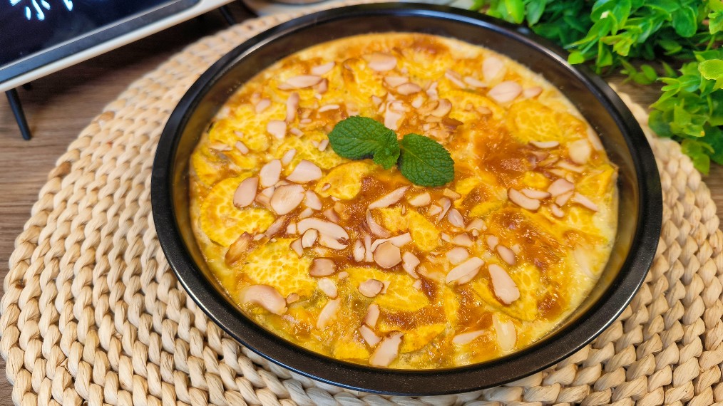 无糖无油版红薯千层蛋挞,软糯香甜饱腹低卡,自律管理期甜品主食