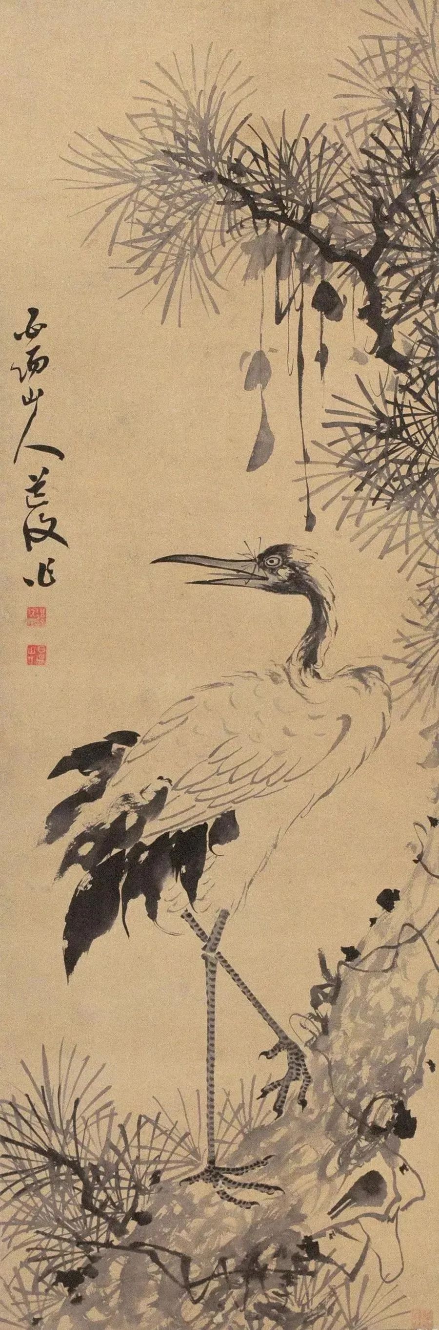 陈白阳的大写意花鸟,水墨淋漓  陈淳(1483—1544),字道复,后以字行,号