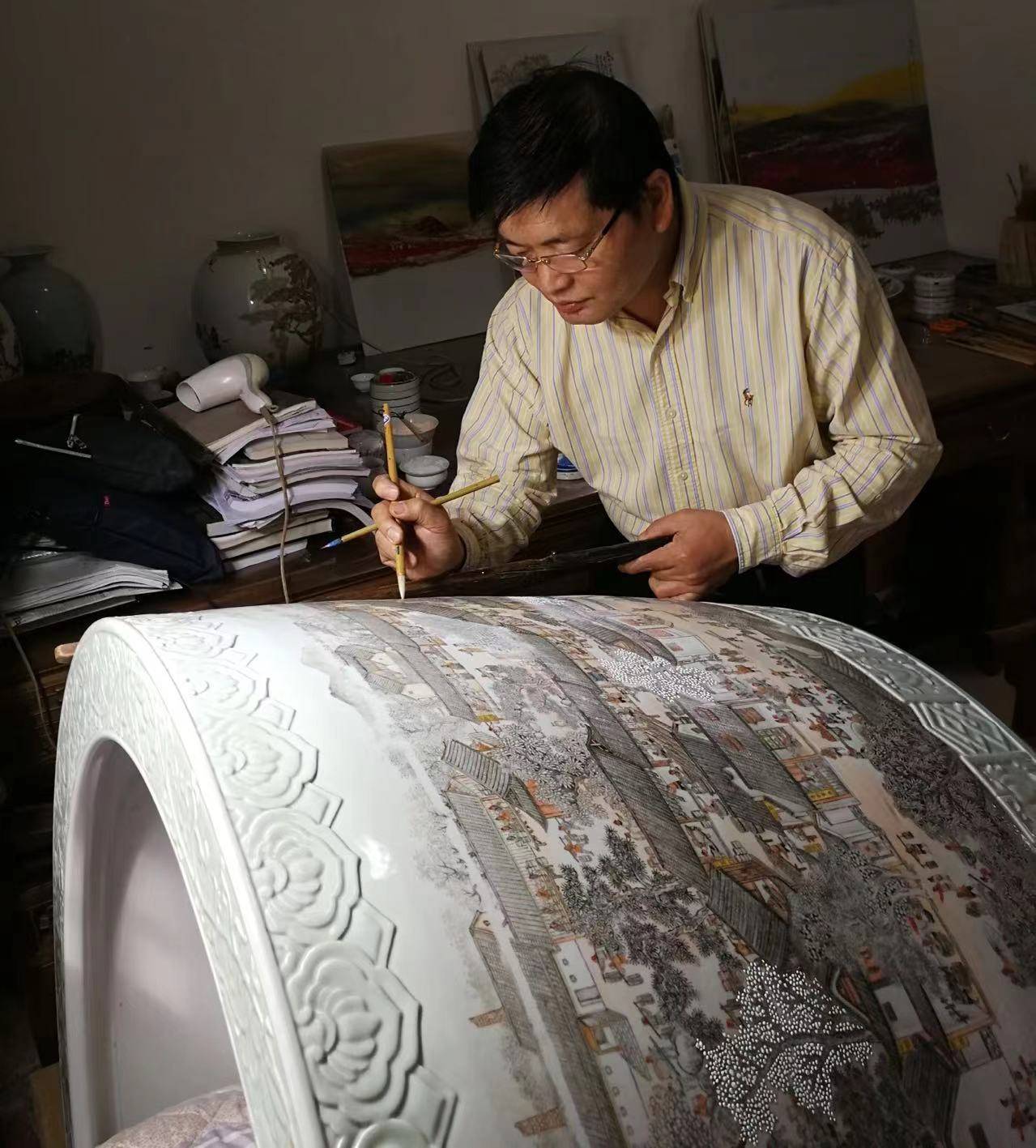 李文跃当代瓷上界画的发展与创作实践