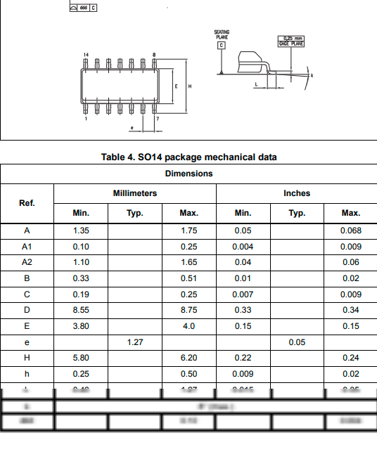 lm239dt/lm239dr/lm239dr2g低功耗四电压比较器pdf数据手册引脚图