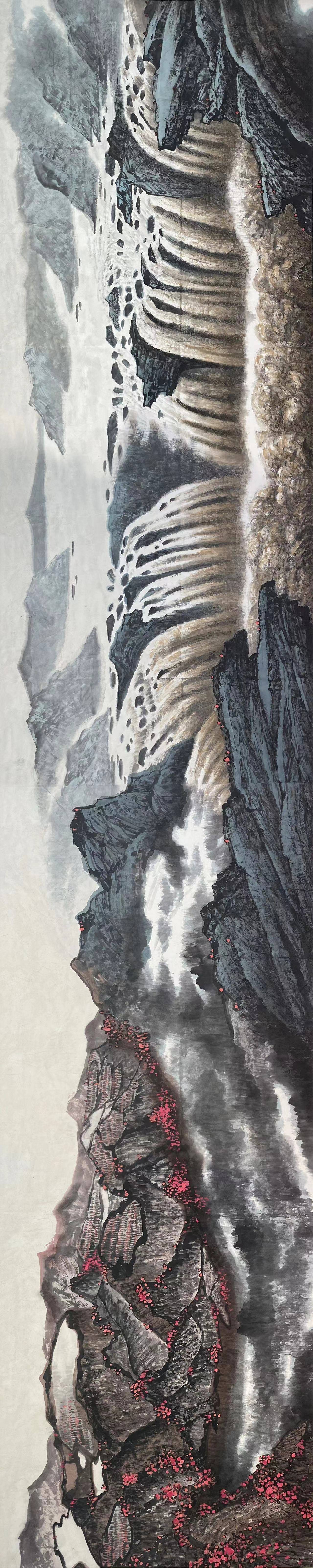 朱祖国国画山水墨色灵动展现自然之美