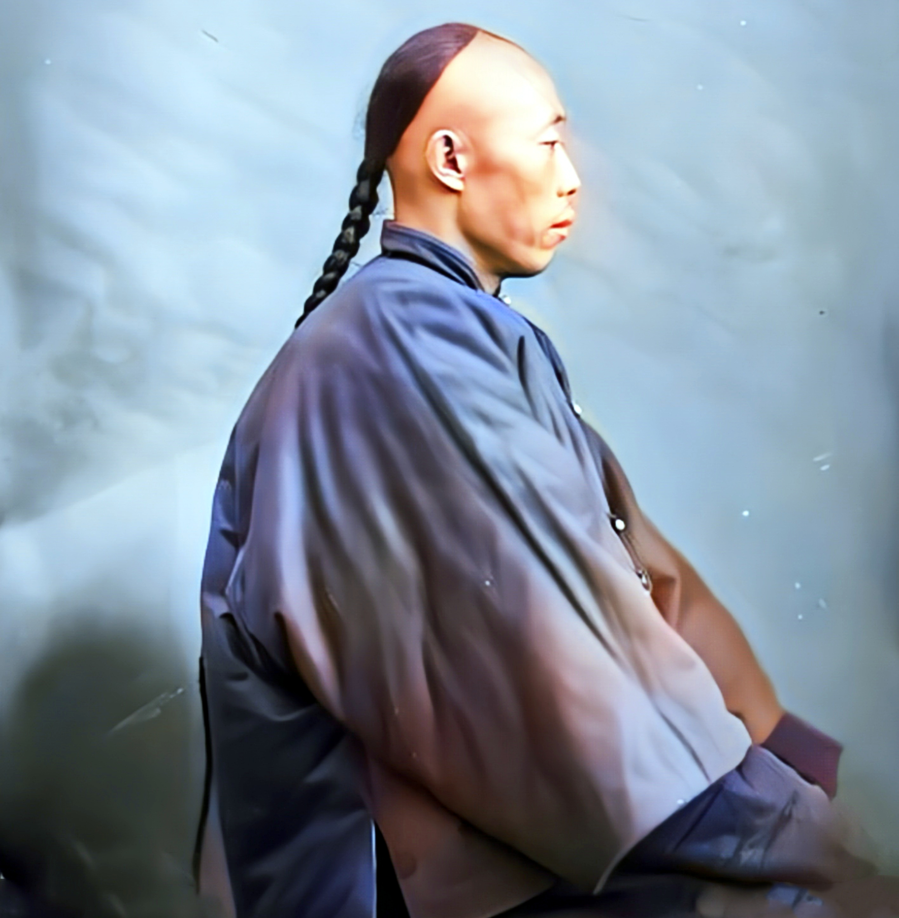 清朝初期,头顶只