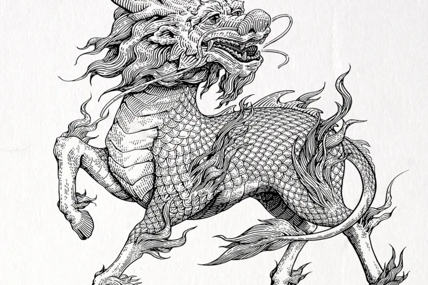 麒麟,中国古代神话中的神秘神兽!