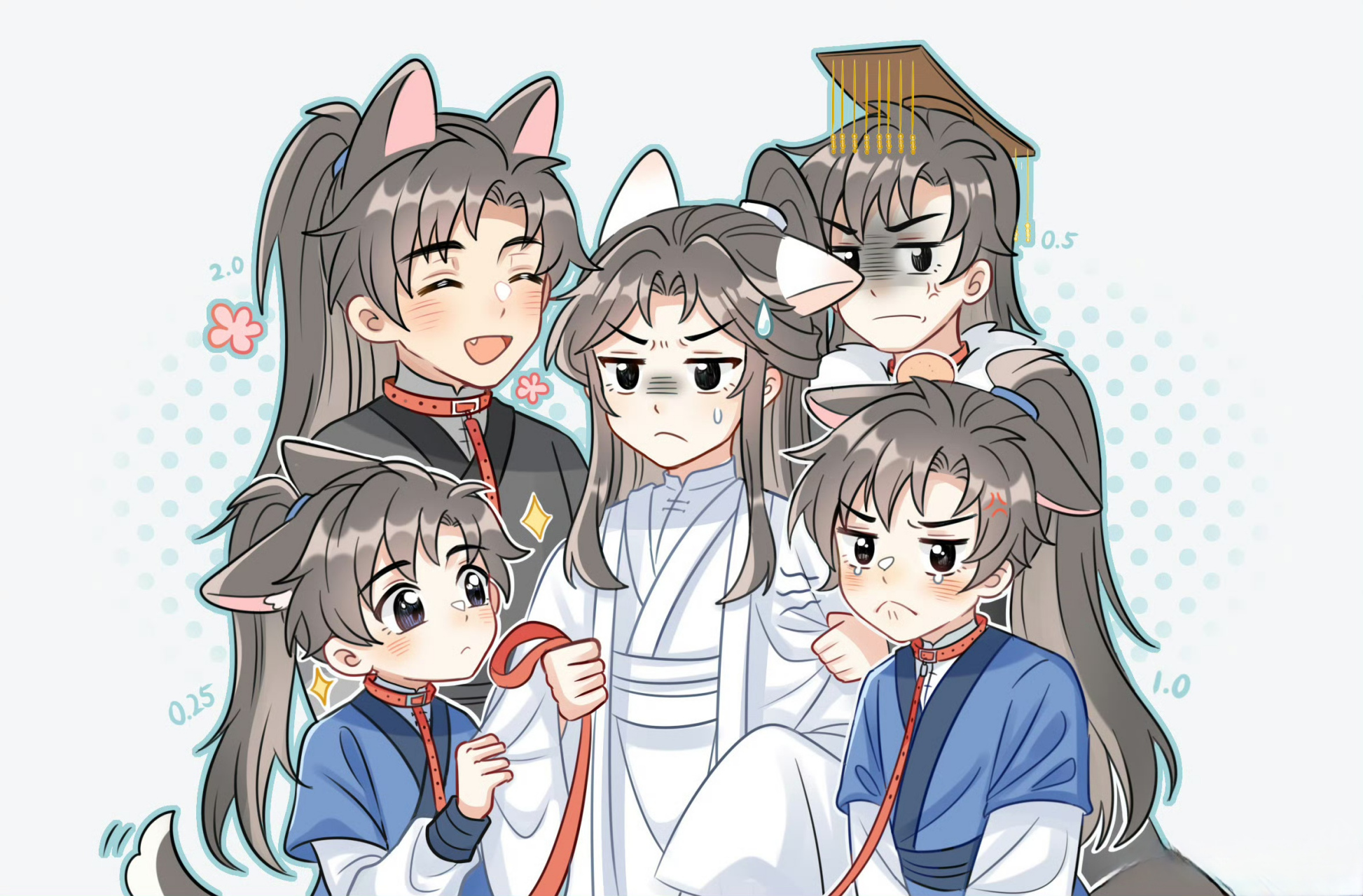 二哈和他的白猫师尊 猫宁和他的狗狗保镖们[滑稽]