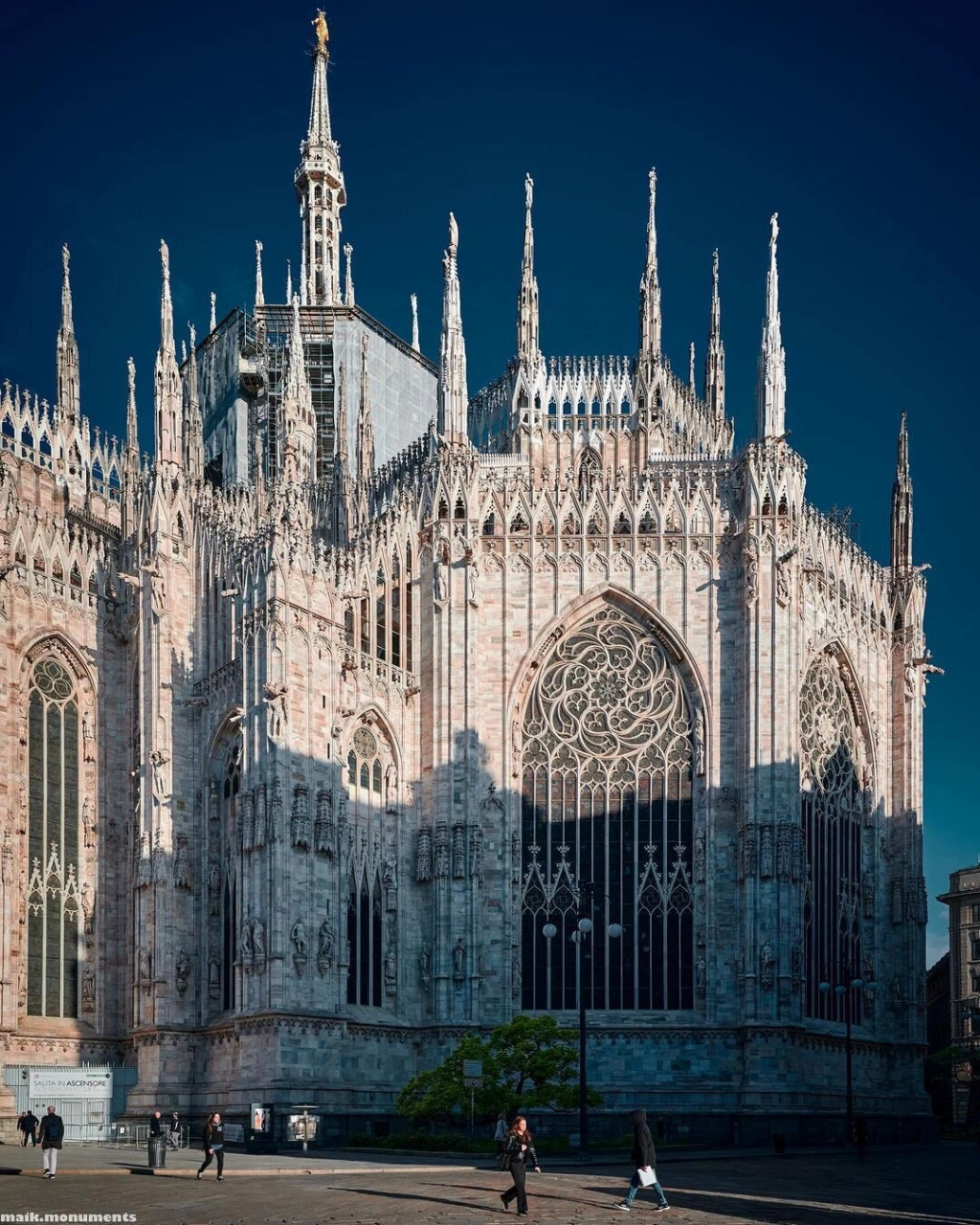 世界上最大的哥特式教堂 意大利9495米兰 米兰大教堂 #古建筑之美