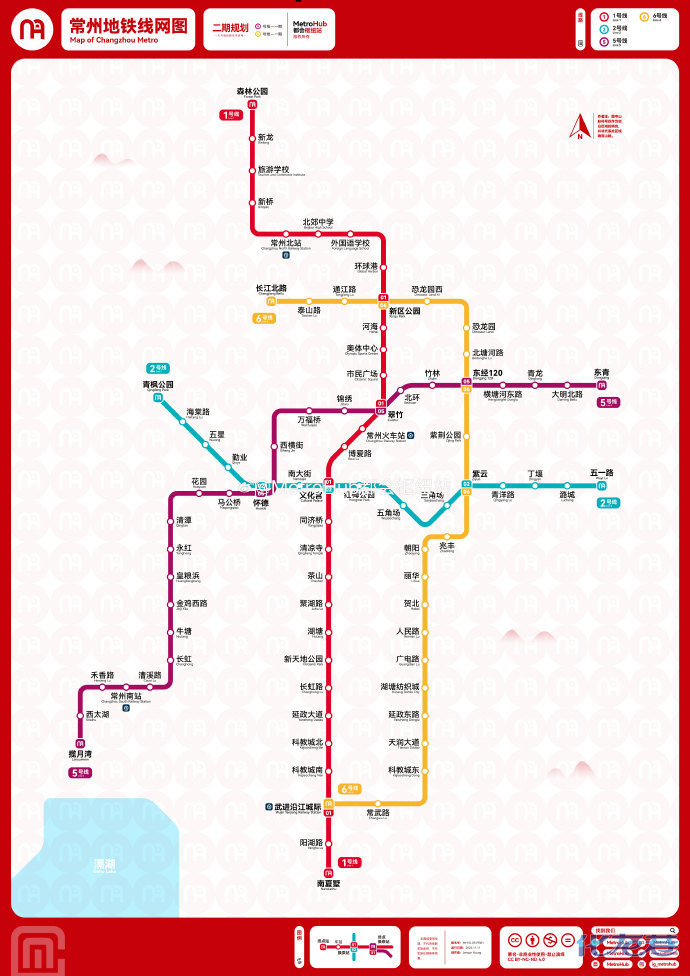 常州地铁规划高清大图图片