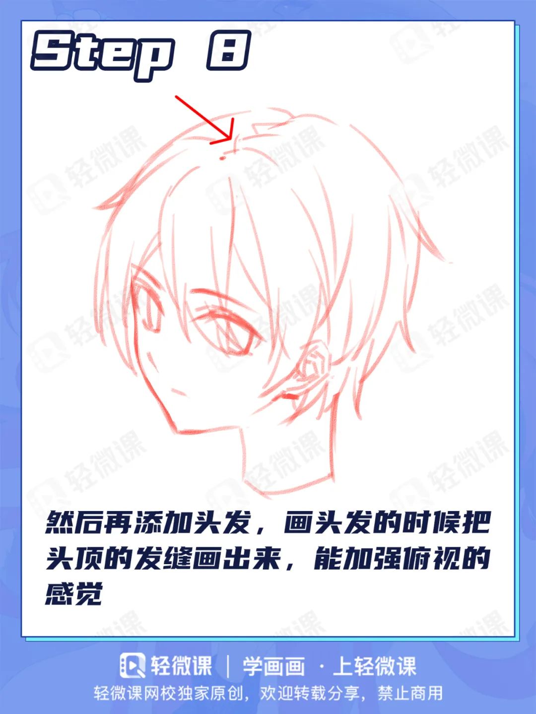 学习俯视头部画法,让你的角色更具亲和力