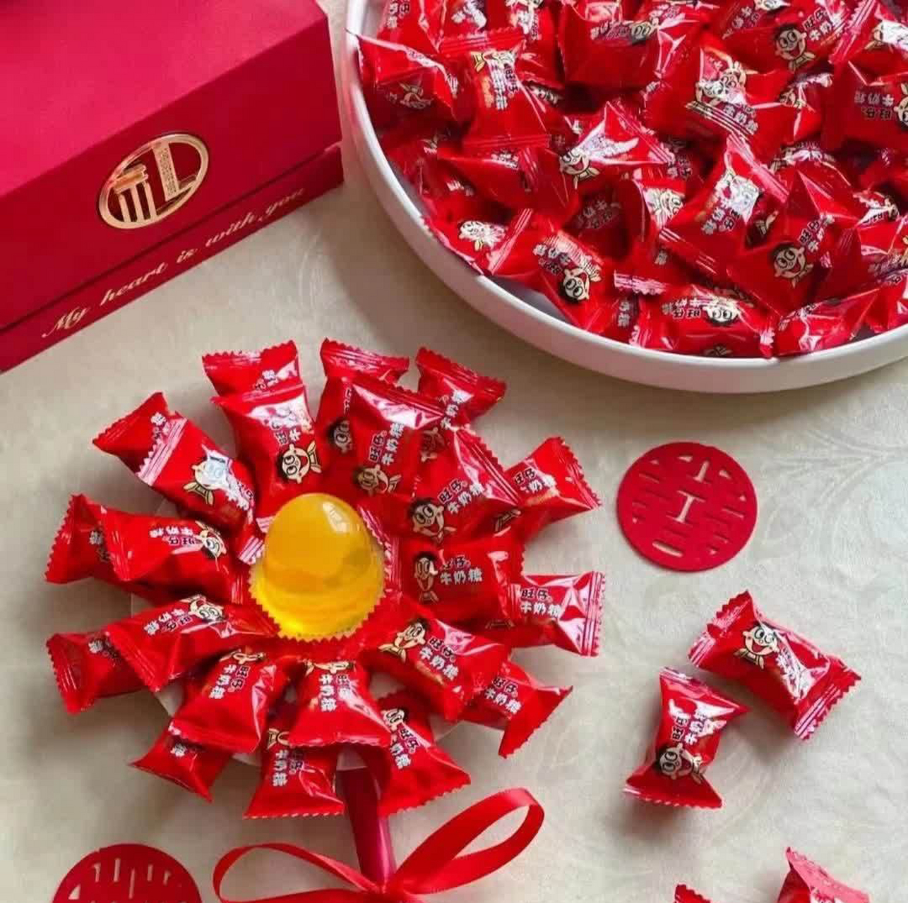 这喜糖真是美味可口啊!