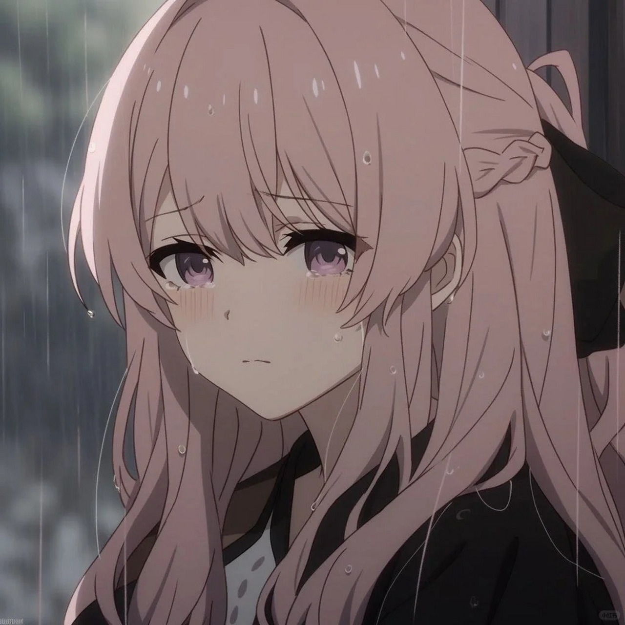 一眼就望到悲伤的伤感女头    一到晚上就开始伤