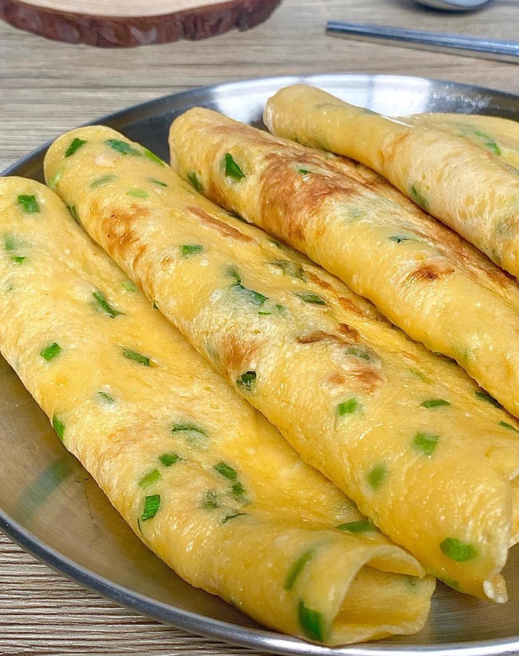 简单快手的营养早餐03葱香鸡蛋饼08 9494葱香鸡蛋饼简单又