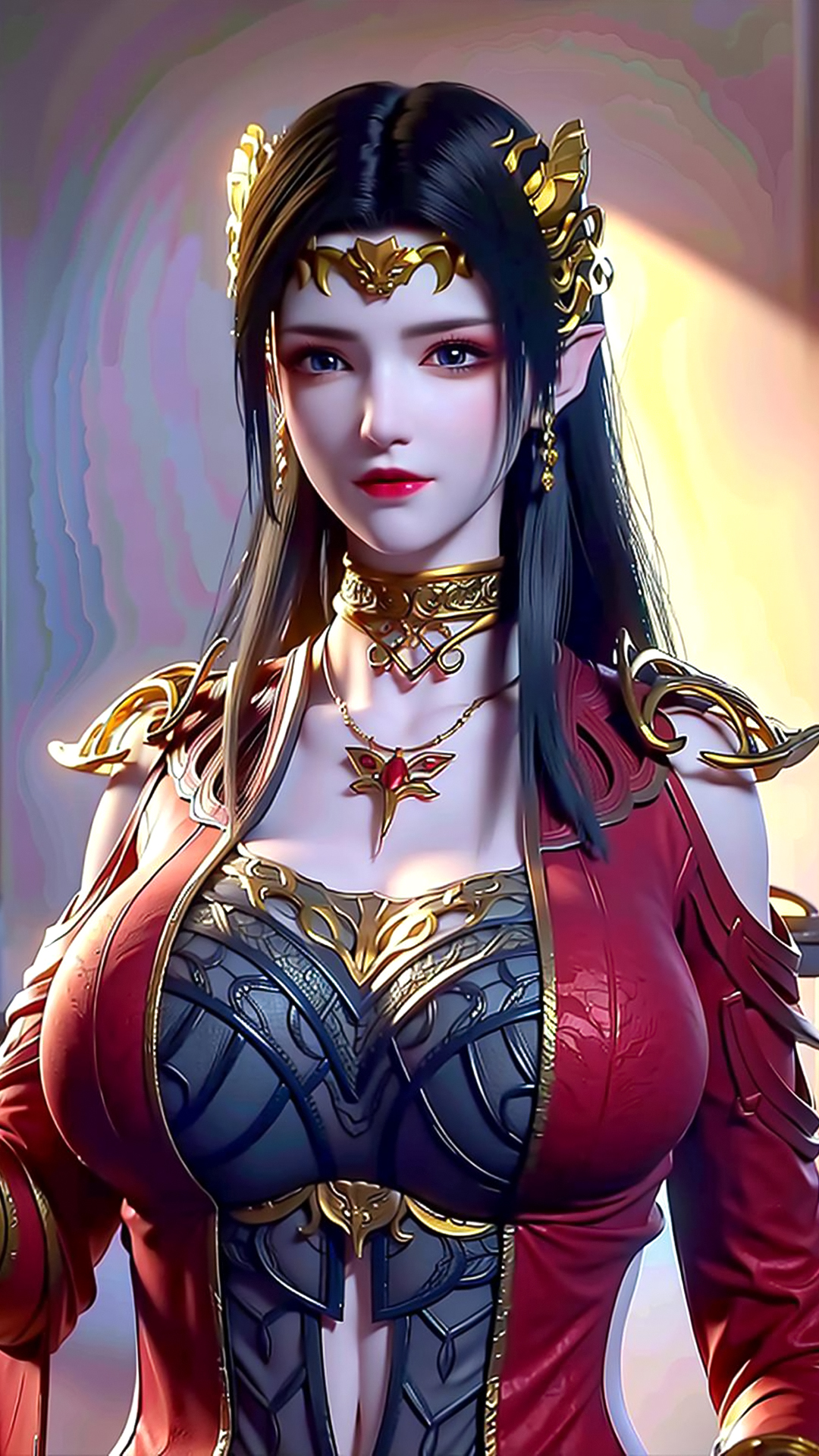 国漫女神全屏手机壁纸:美杜莎ai化,美出新高度