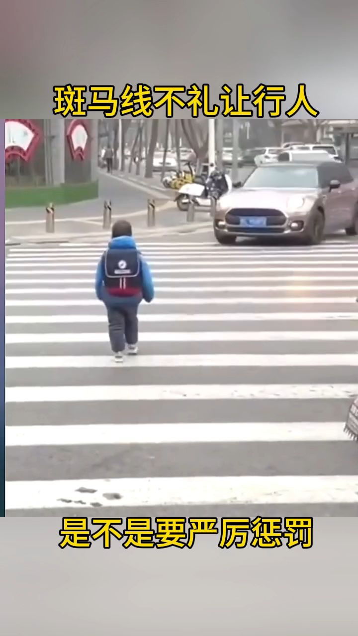 斑马线不礼让行人是不是要严厉惩罚