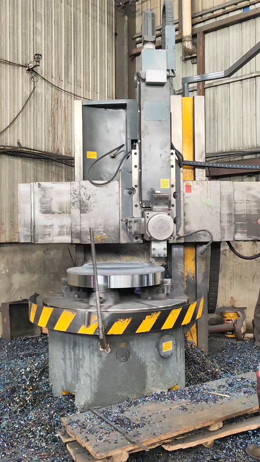 5116数控立式车床,法兰加工现场实拍-度小视