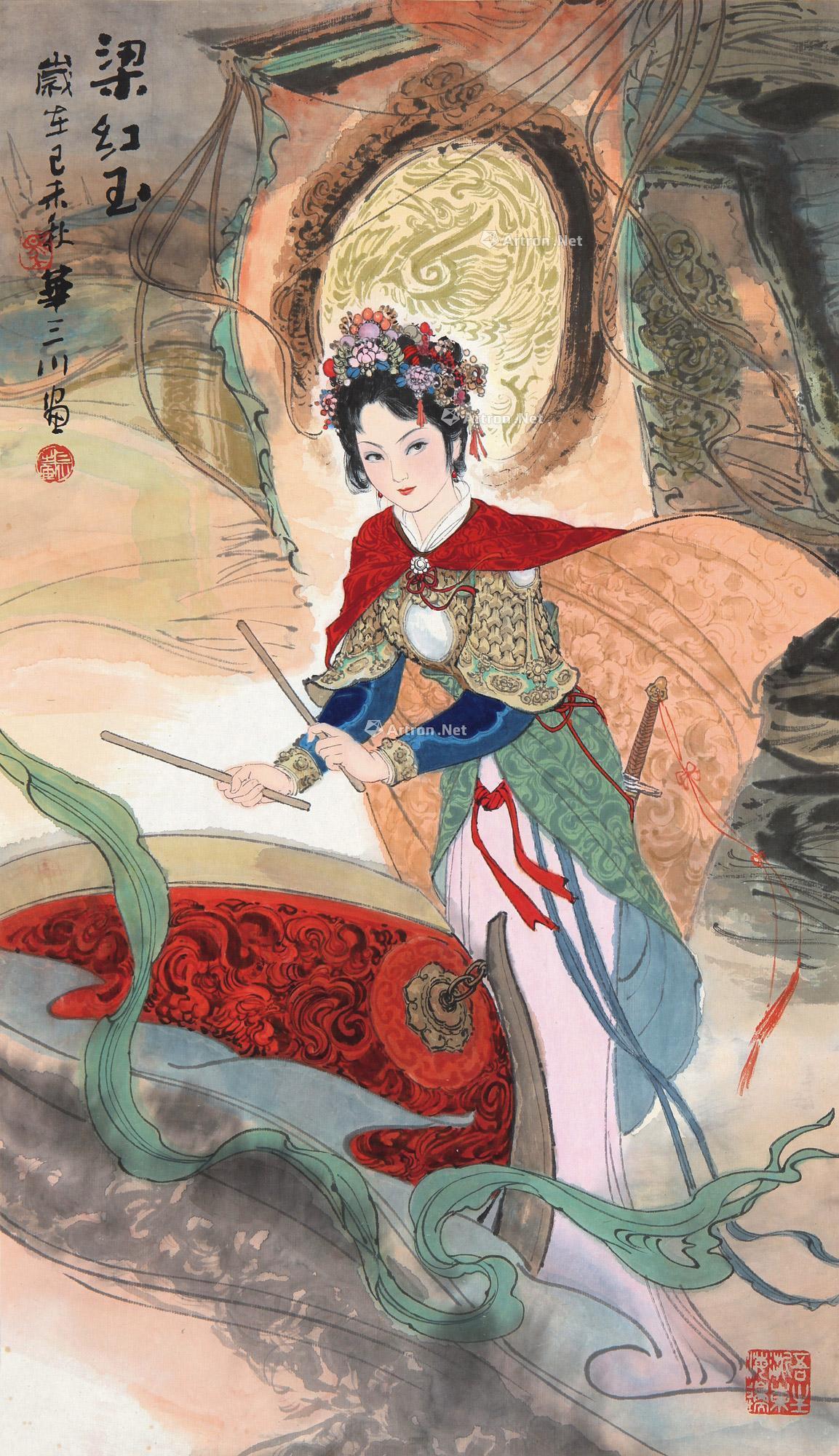 唐朝女诗人  懒汉煊窳汉煊窕像梁红玉图片梁红玉国画梁红玉图片