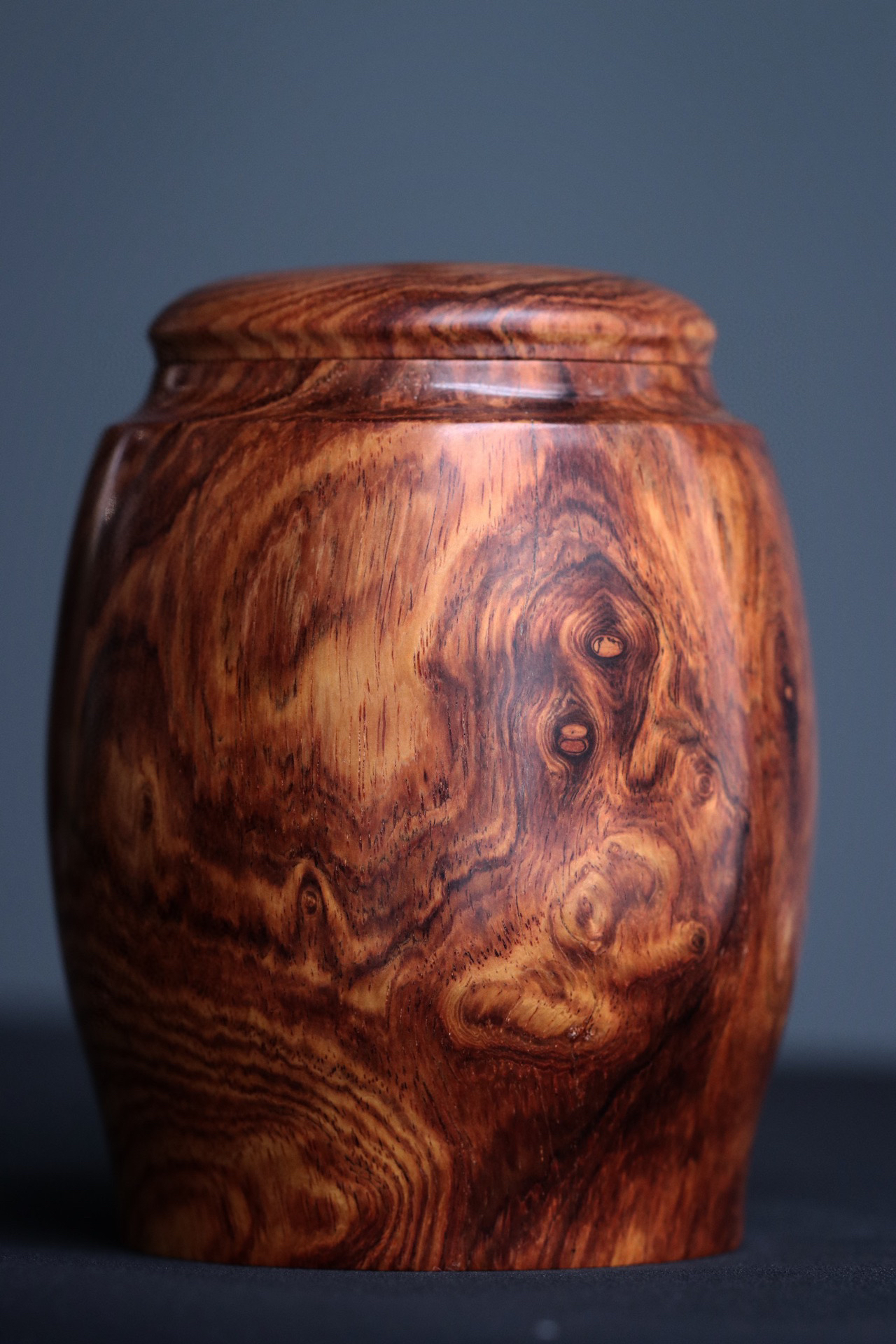 黄花梨茶叶罐,品香罐