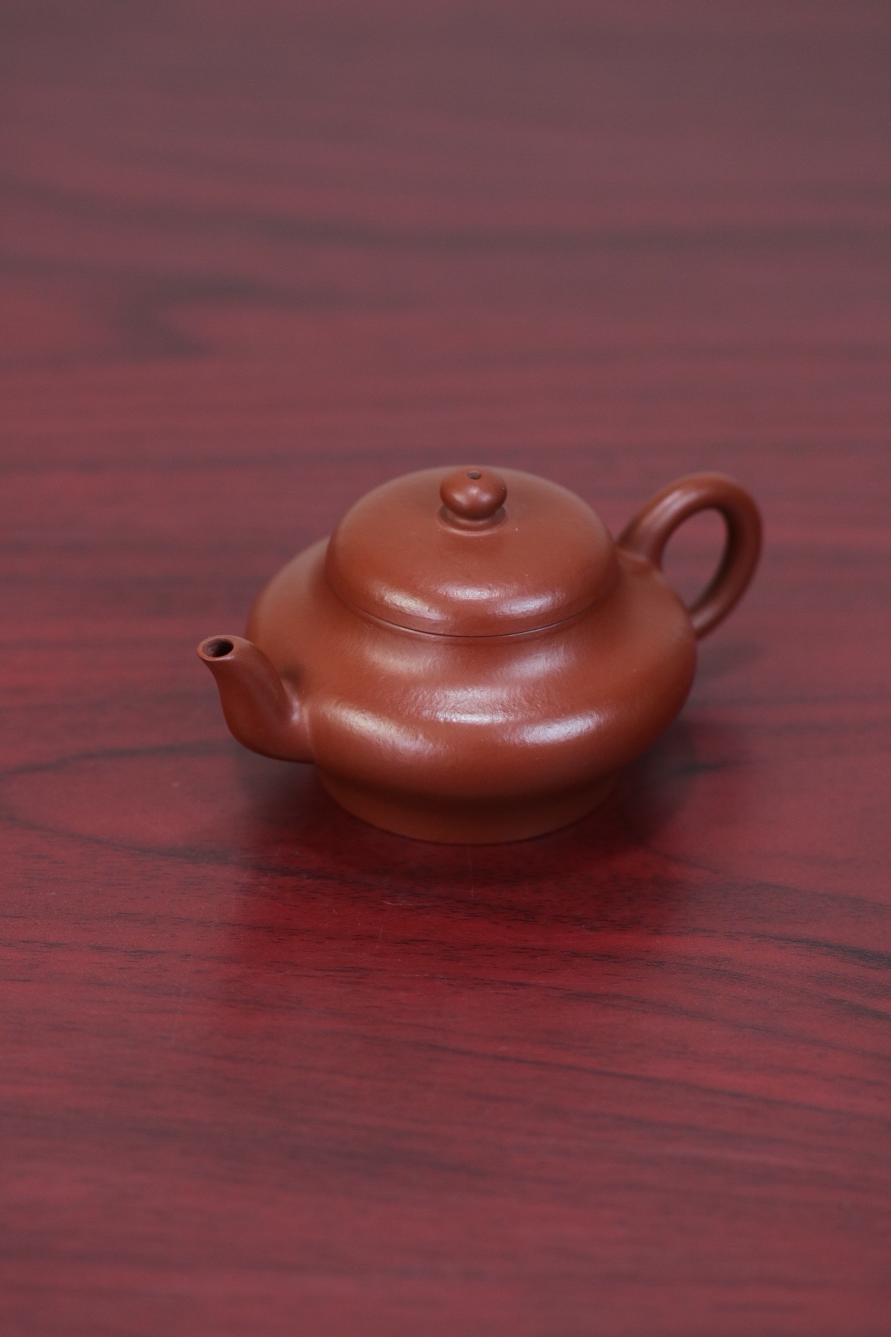 扁灯 全手工 许跃峰 /容量105cc/极品朱泥造型形如宫灯 清新雅致