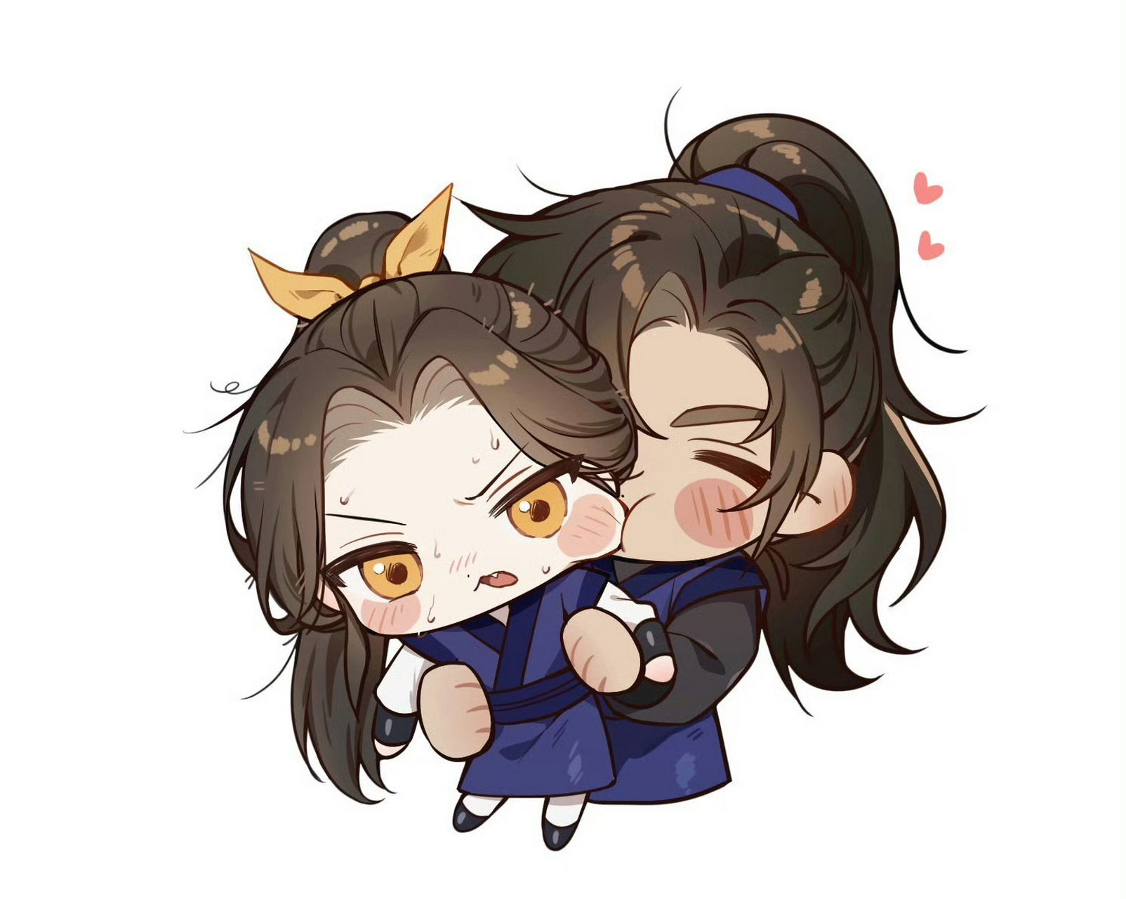 二哈和他的白猫师尊# 饿着肚子抱着鸡汤等着墨燃的夏司逆[可怜]