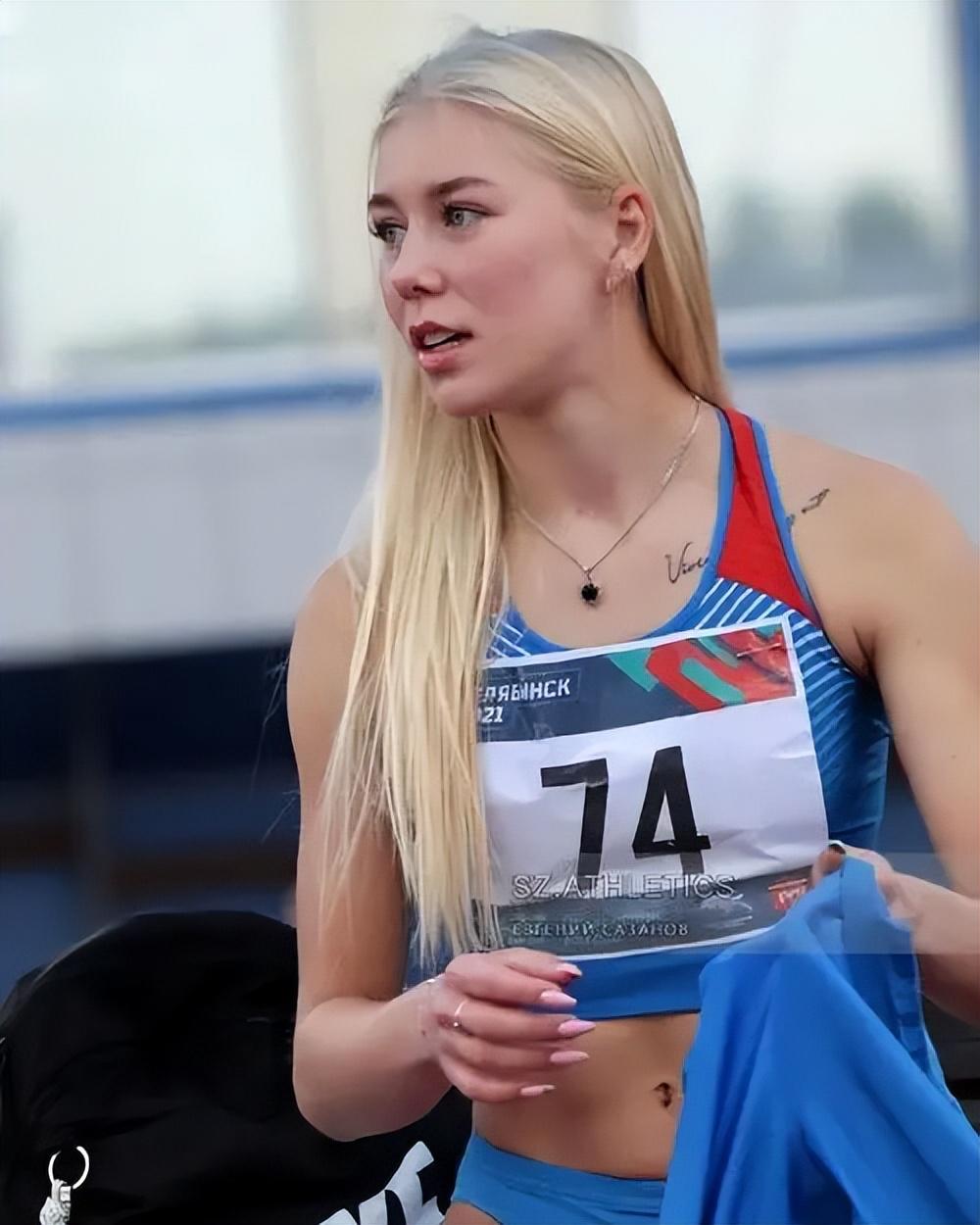 又一位俄罗斯田径女神走红,全能冠军波琳娜,长相酷似邓紫棋