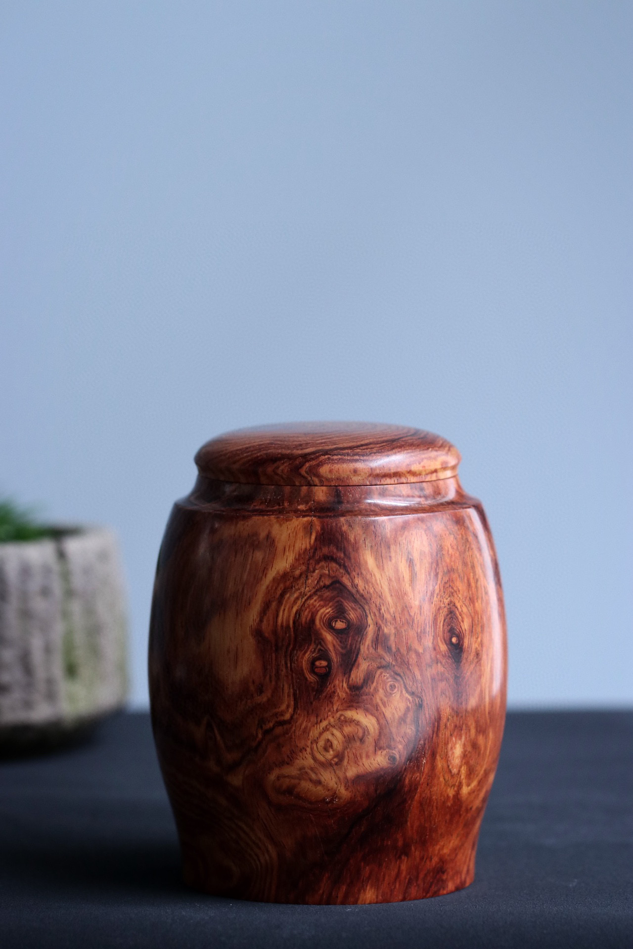 黄花梨茶叶罐,品香罐