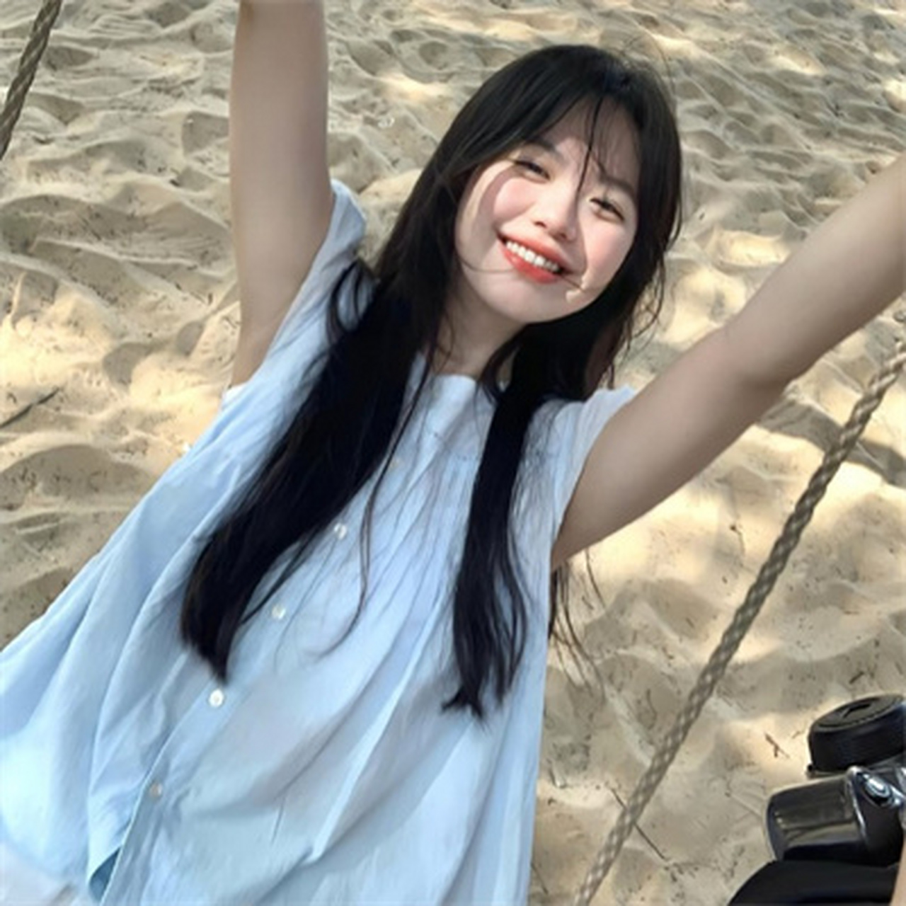 真人活力女头青春氛围感十足#头像# #好看头像# #女生真人头像# #好看