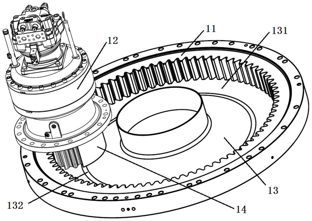 和下部履带结构(也称为底盘或行走装置)之间
