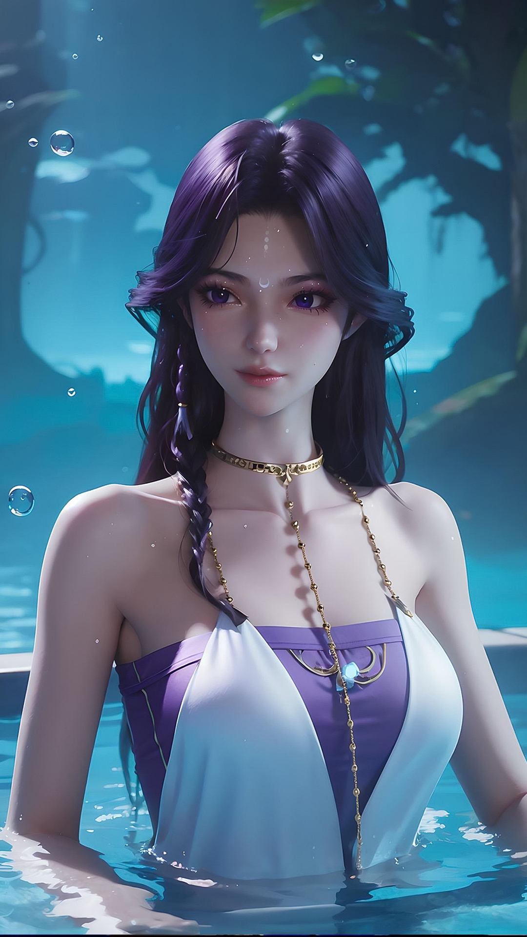 《神印王座》月夜ai全屏手机壁纸:一名游离商人