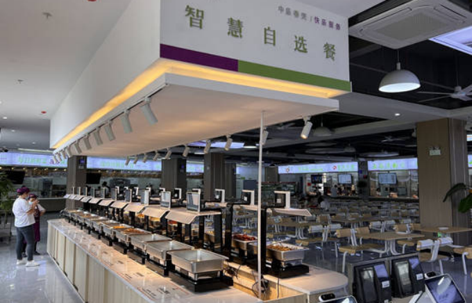 智慧食堂智能无感称重台:自助取餐"黑科技",赋能"光盘行动"