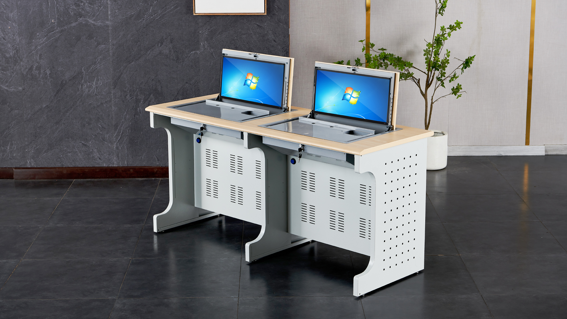 翻转电脑桌,集隐藏式,可翻转,台式于一体