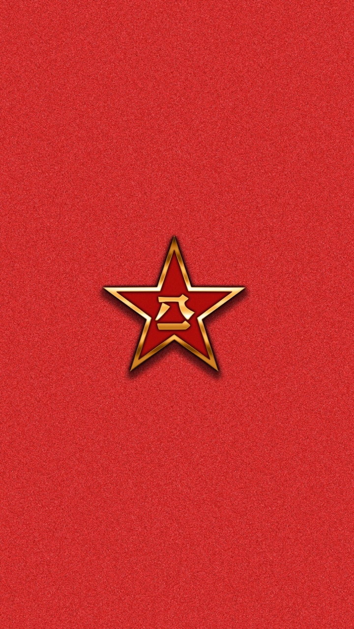 每日壁纸分享-八一军徽手机壁纸,生在国旗下,长在春风里.