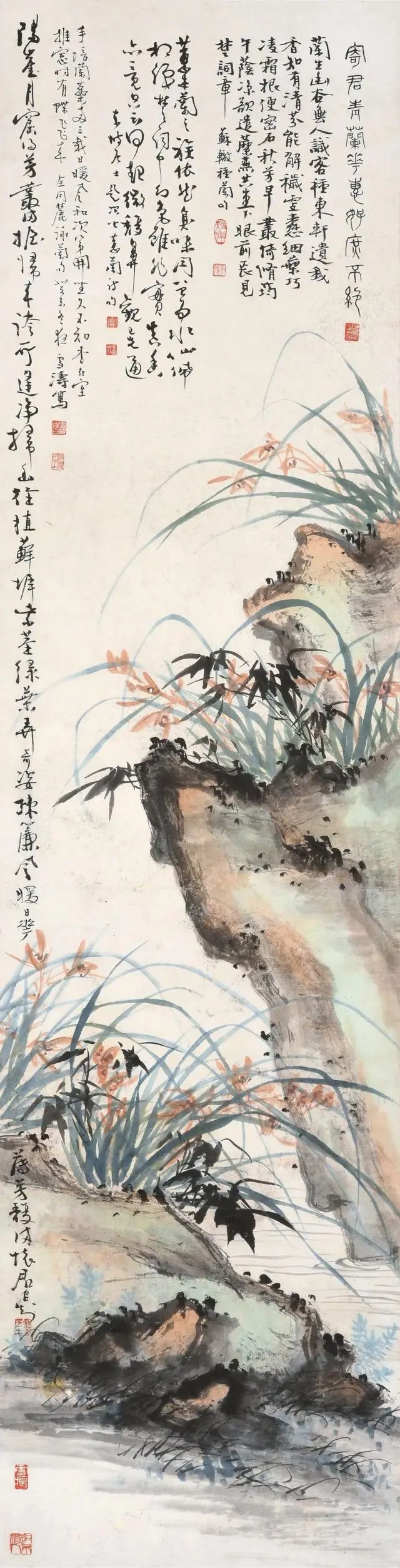 王雪涛兰花国画精品图片