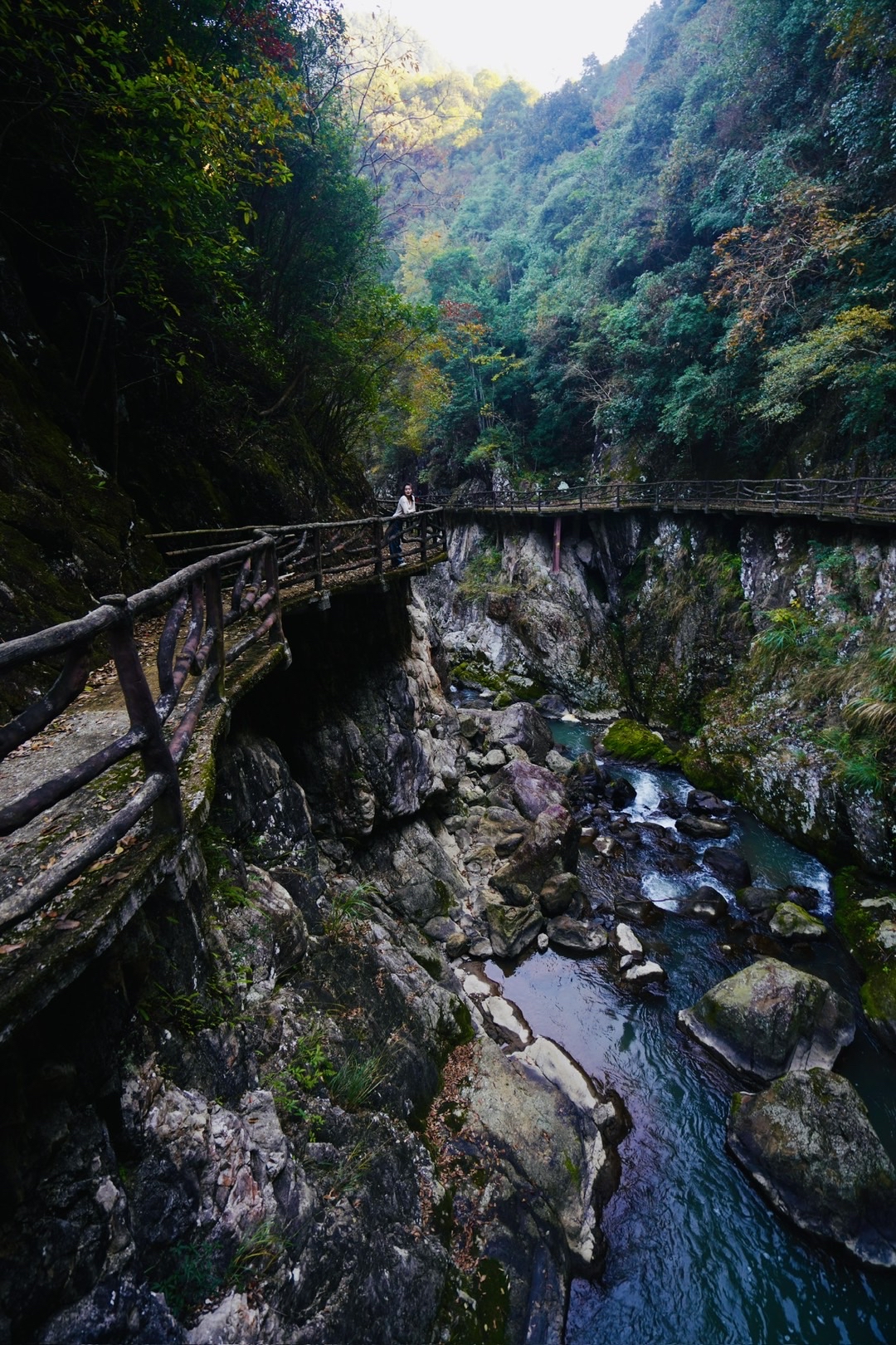 泰顺华东大峡谷不仅仅有天下稀有含氡温泉,风景也可称奇,陡峭的悬崖