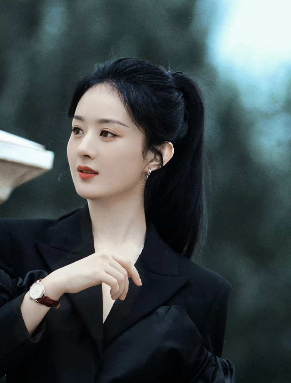 高马尾的赵丽颖