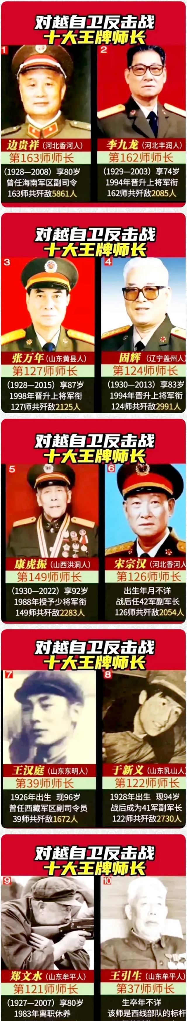 越战一等功臣名单图片