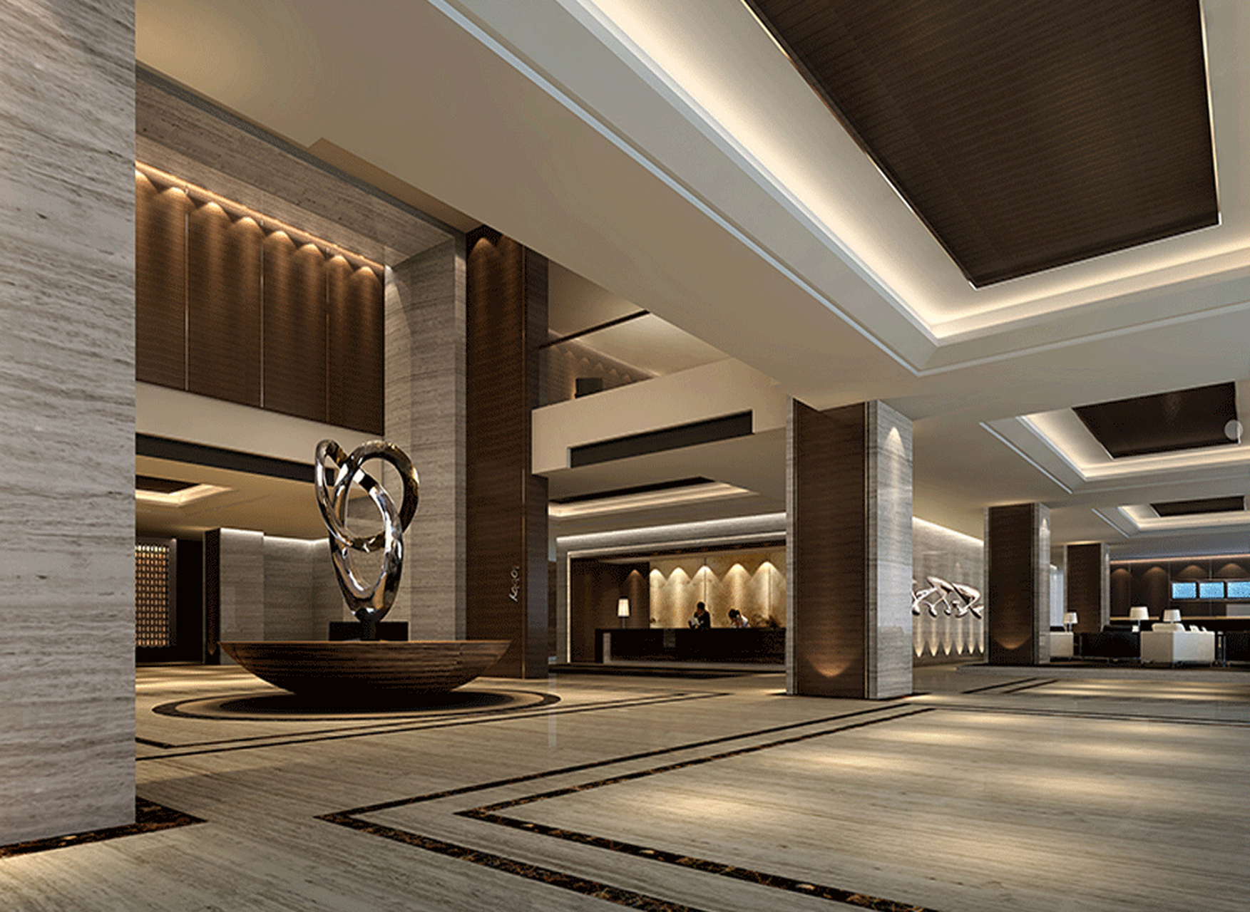 揭秘星级酒店设计秘籍!打造豪华大厅,明确墙面造型是关键.