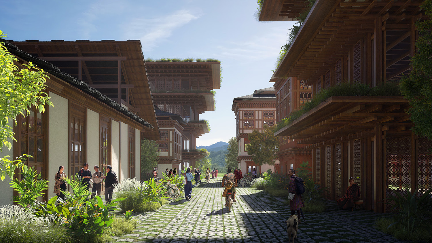 景观设计师领导设计不丹的正念城市(mindfulness