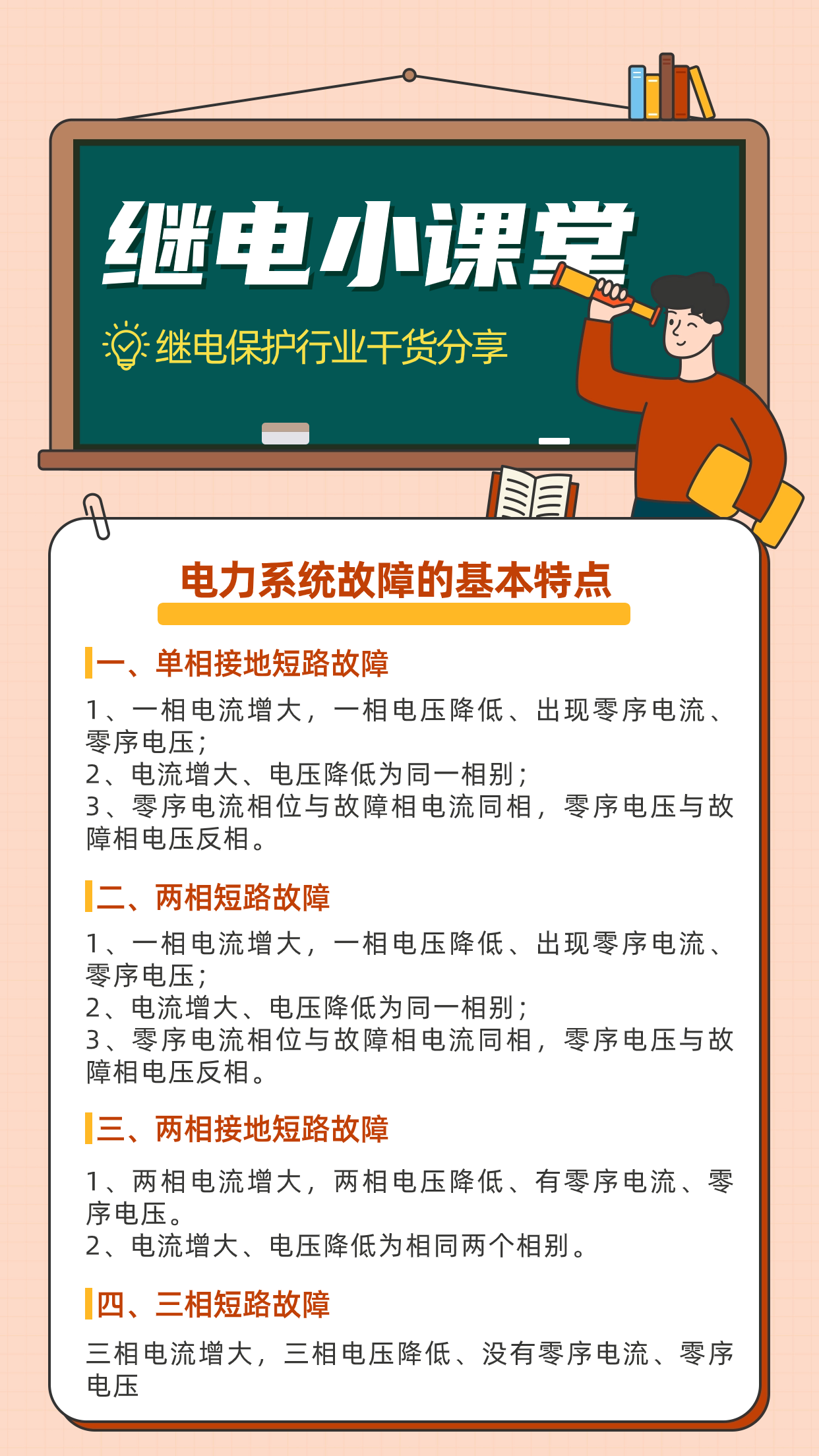 继电保护(五):电力系统故障的基本特点