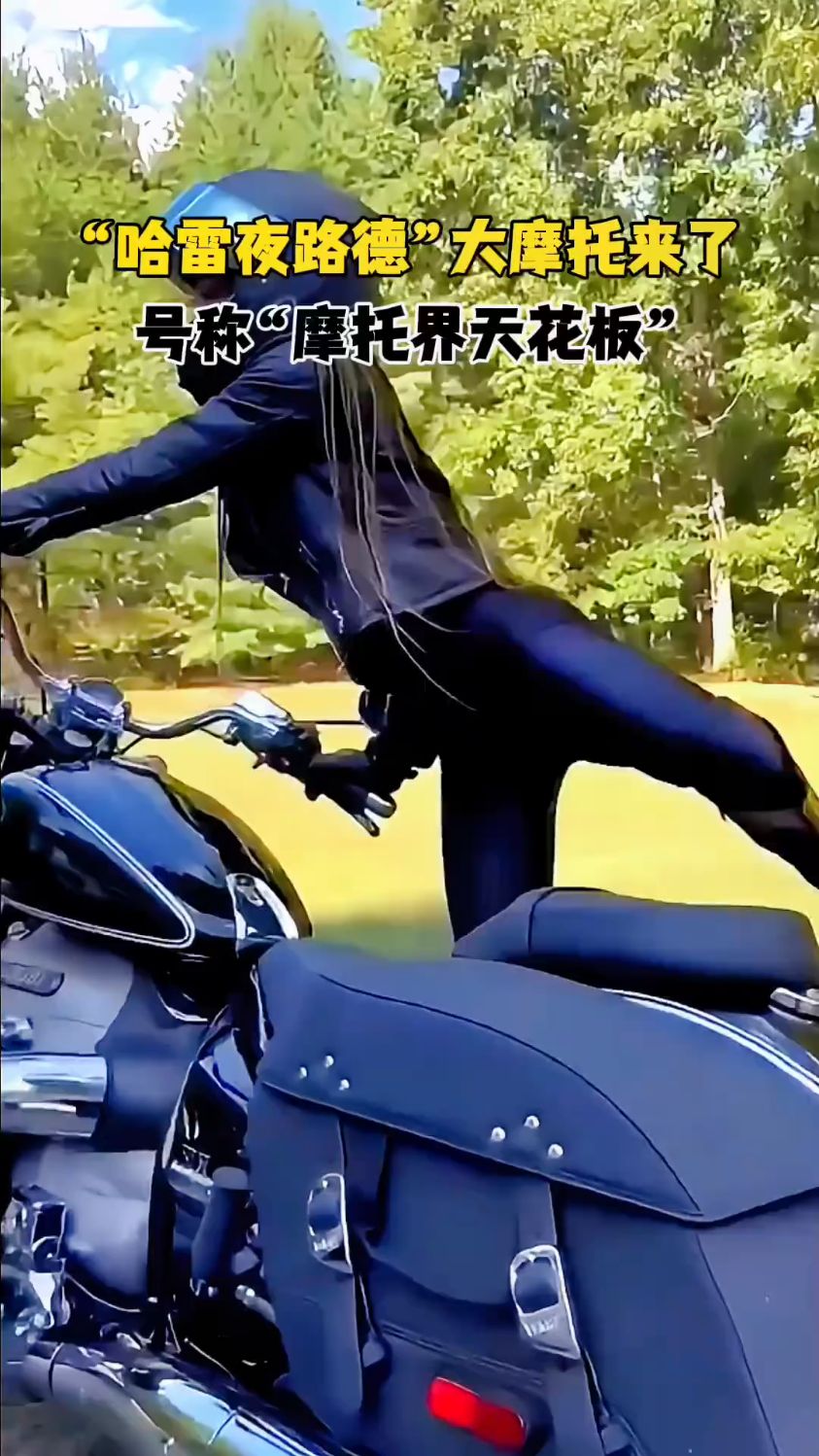 "哈雷夜路德"大摩托来了,号称摩托车之王,真的霸气威武