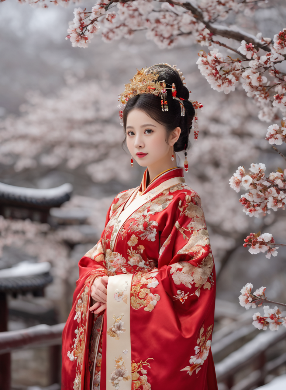 古韵丨华丽的汉服,凤冠霞帔,美女宛若天仙,人间值得