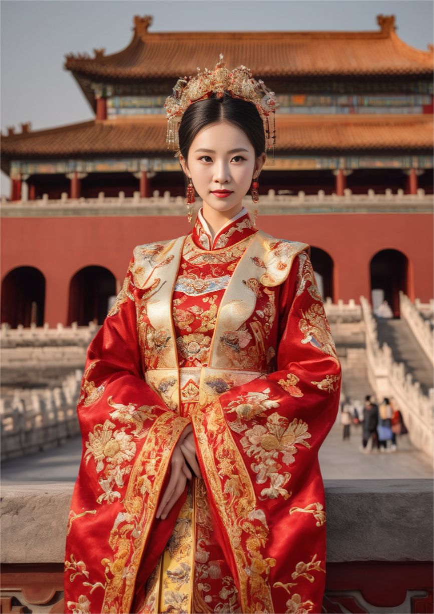 古韵丨华丽的汉服,凤冠霞帔,美女宛若天仙,人间值得