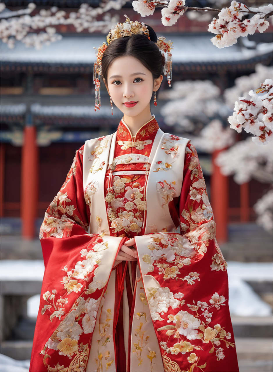 古韵丨华丽的汉服,凤冠霞帔,美女宛若天仙,人间值得