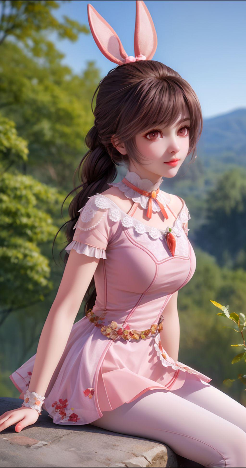 国漫女神小舞ai绘画作品:这是你的童年女神吗?