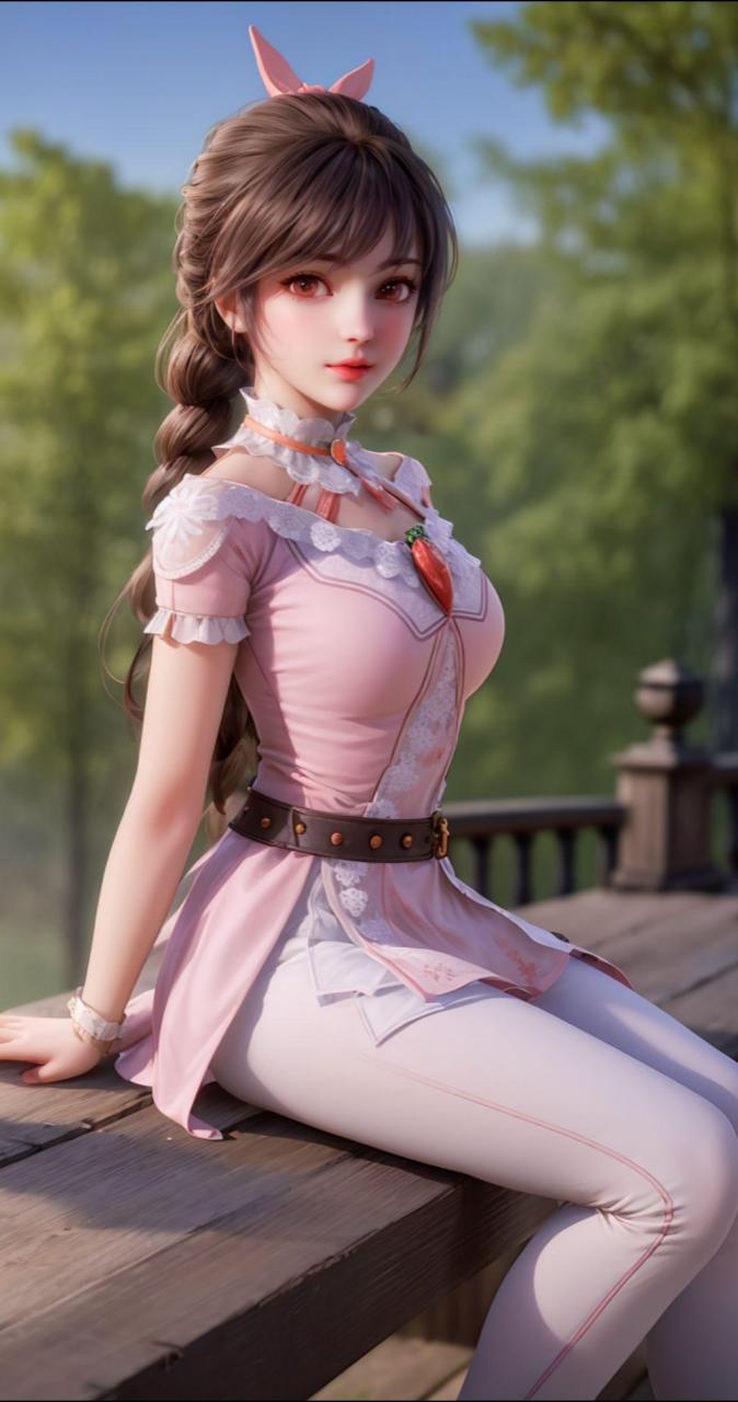 国漫女神小舞ai绘画作品:这是你的童年女神吗?