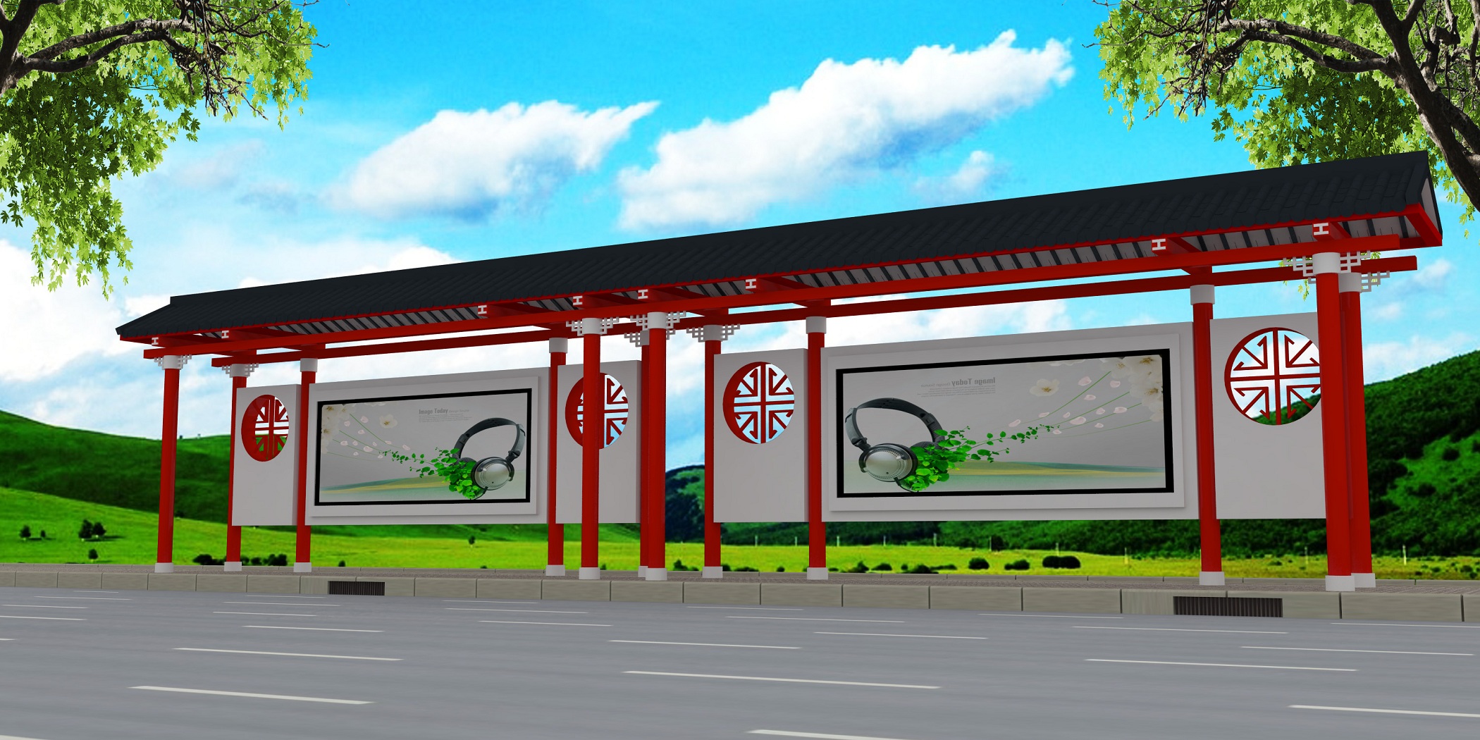 文化遗产在现代生活中的体现:仿古候车亭的流行趋势与意义