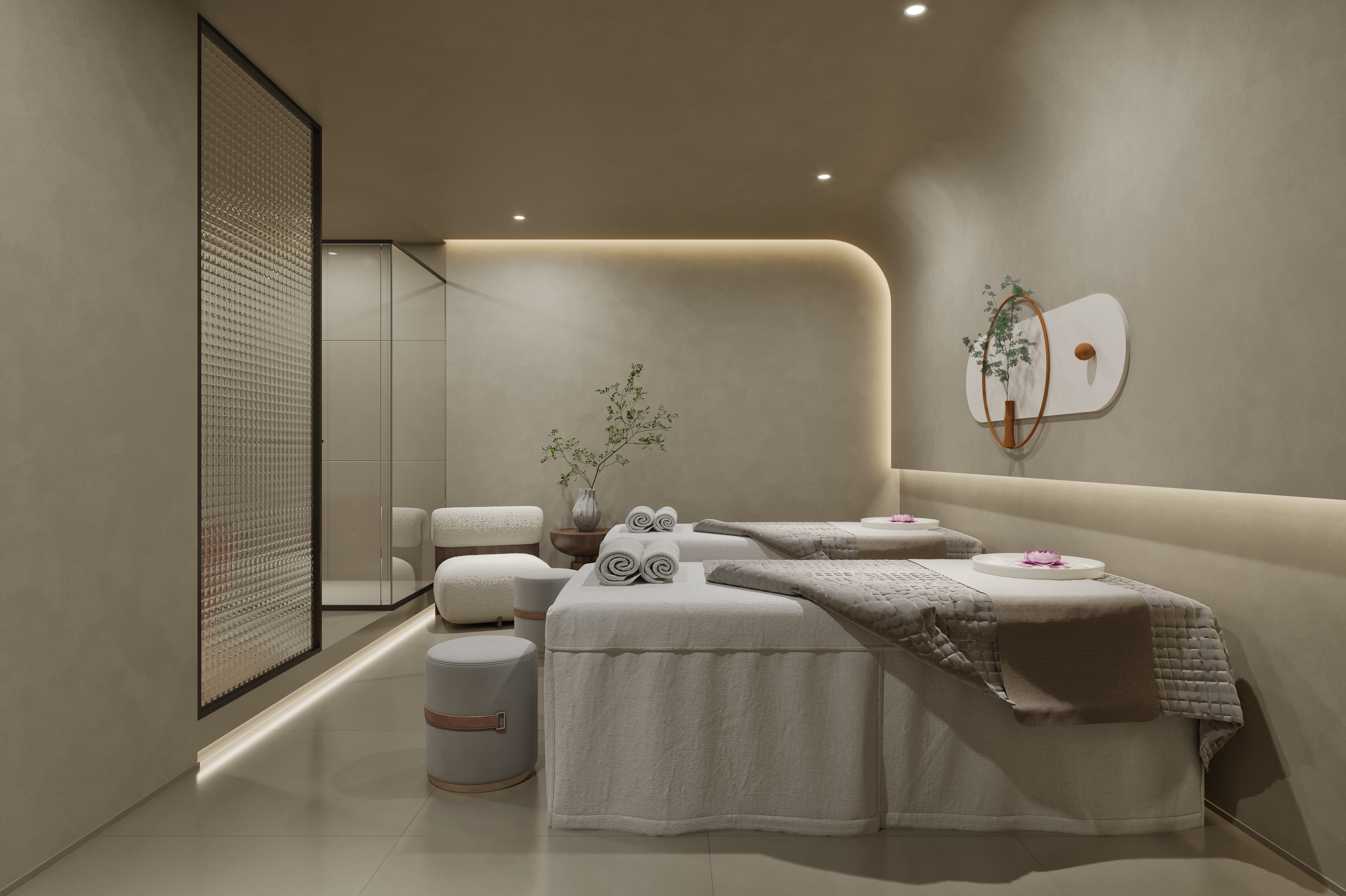 南京300平美容院装修绝美,审美高级,简约又温柔