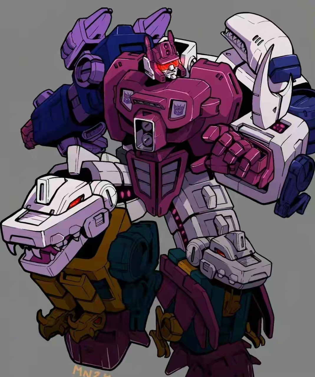 展现了双方的四位组合金刚,分别是计算王,大力神,求雨鬼和海底狂魔