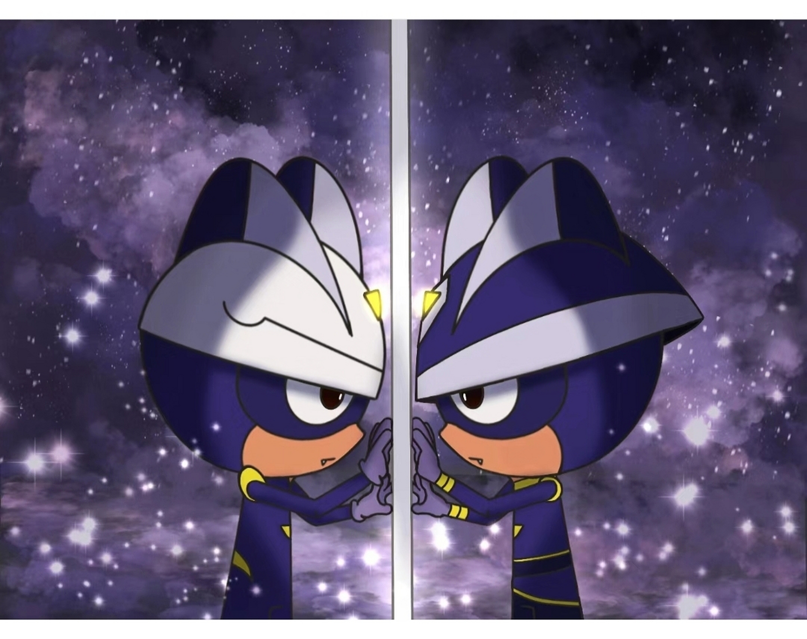 小心超人[爱你][爱你]#二次元#  另一个世界的自己 画师:九点水 #acg